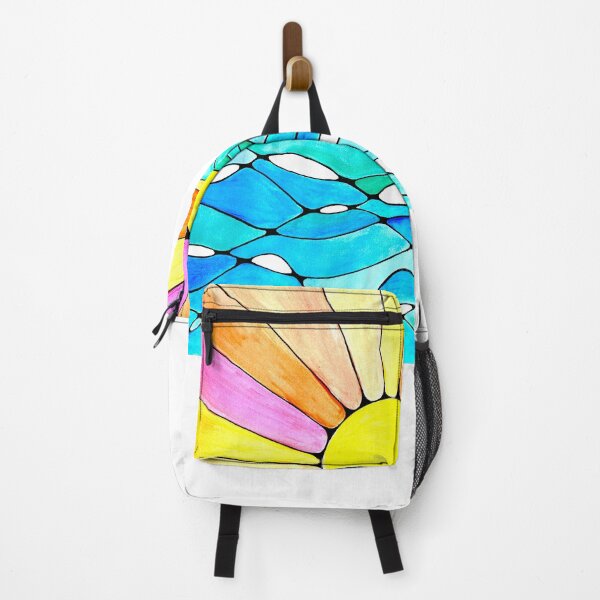 Item preview, Watercolor sun on the ocean horizon designed and sold by ookaiyah.