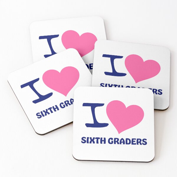 Item preview, I Love Sixth Graders | Sixth Grade | 6th Grade | Teacher | Teachers | Teach | Student | Hot Pink | Heart designed and sold by ShoniwDesigns.