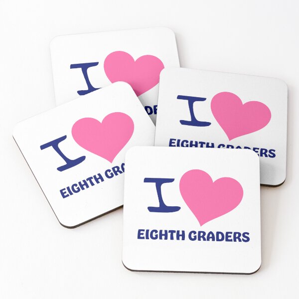 Item preview, I Love Eighth Graders | Eighth Grade | 8th Grade | Teacher | Teachers | Teach | Student | Hot Pink | Heart designed and sold by ShoniwDesigns.