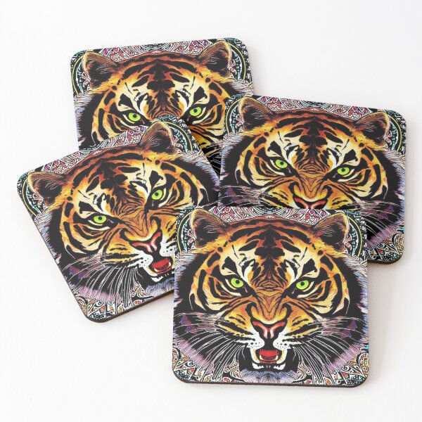 Item preview, Tiger graphic tee- Tiger face shirt designed and sold by Thehobbiehouse.
