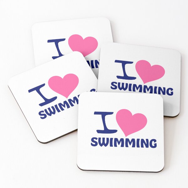 Aperçu de l'œuvre J'aime la natation | Nageur | Nager | Maman nageuse | Vie de natation | Eau | Océan créée et vendue par ShoniwDesigns.