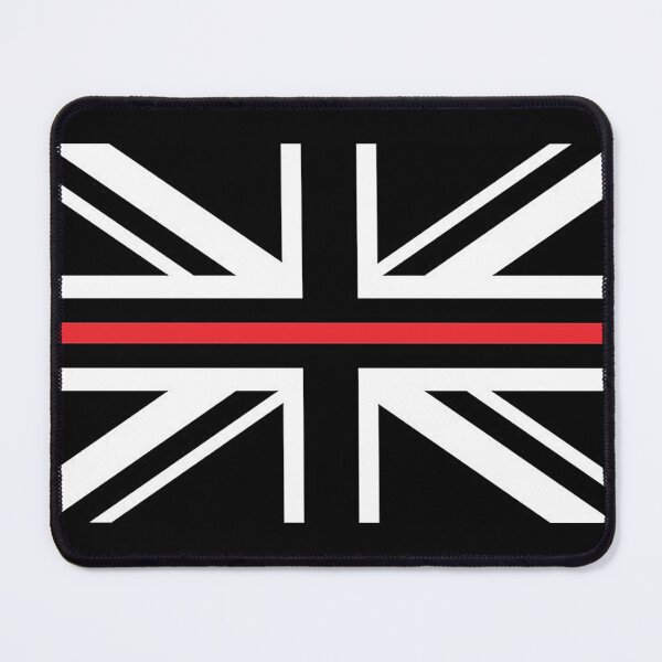 Item preview, British Fire Rescue -Thin Red Line Union Jack Flag designed and sold by RENAGADE4LYF.