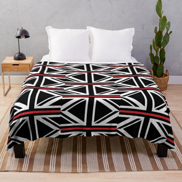 Item preview, British Fire Rescue -Thin Red Line Union Jack Flag designed and sold by RENAGADE4LYF.