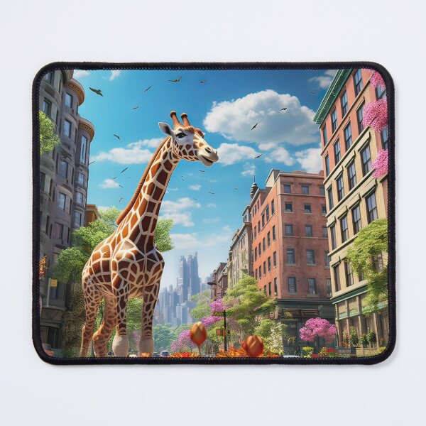 Item preview, Giraffe in city designed and sold by SparkHiveDesign.
