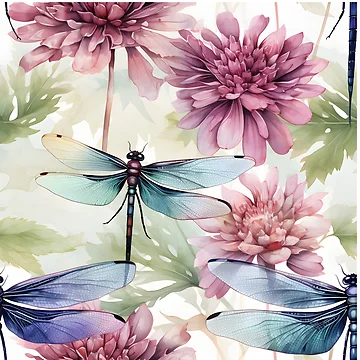 Artwork thumbnail, Dragonfly Pattern 22 by DigitalPatternx