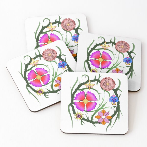 Item preview, Pink Flower circle designed and sold by AlmosFrostedArt.