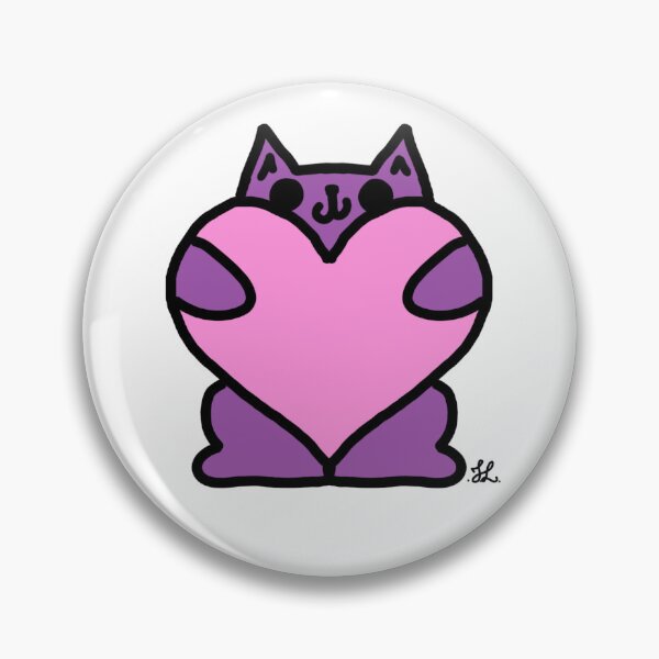 Item preview, kitty heart designed and sold by Doodles Creations.