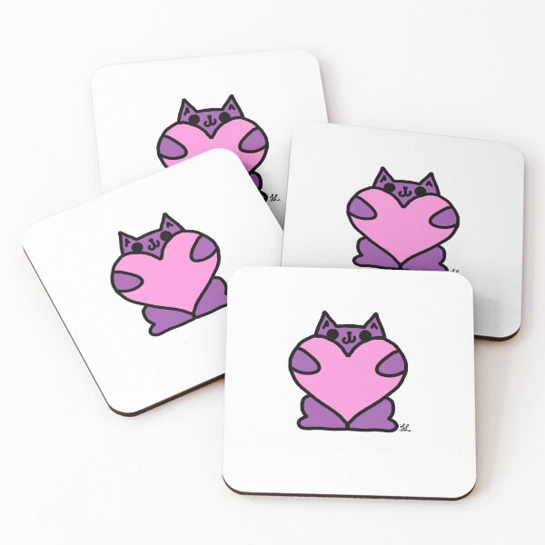 Item preview, kitty heart designed and sold by Doodles Creations.