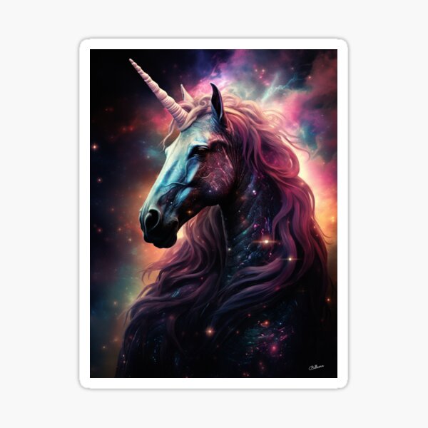 Horse Unicorn Pony Stallion Galaxy Celestial Universe Youth Teen