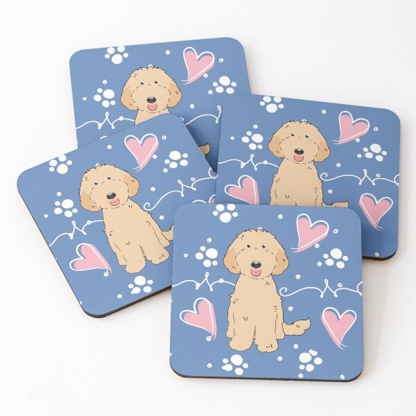Item preview, LOVE Apricot Labradoodle Dog designed and sold by Lulupainting.