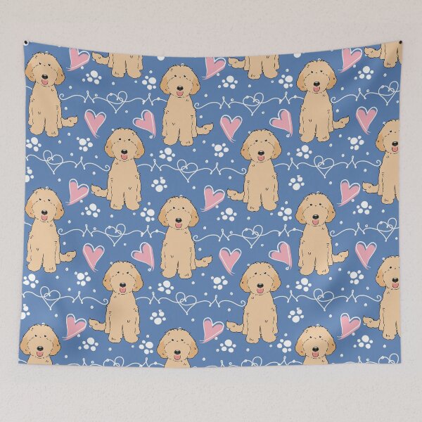 Item preview, LOVE Apricot Labradoodle Dog designed and sold by Lulupainting.