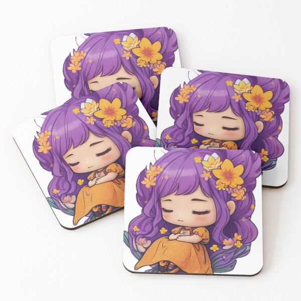 Item preview, Sleeping Fairy Purple Moonflower Girl designed and sold by Yellowriversss.
