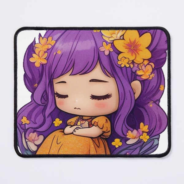 Item preview, Sleeping Fairy Purple Moonflower Girl designed and sold by Yellowriversss.