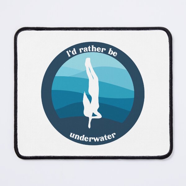 Item preview, I'd rather be underwater - FREEDIVER designed and sold by mermaidmegan.