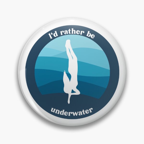 Item preview, I'd rather be underwater - FREEDIVER designed and sold by mermaidmegan.