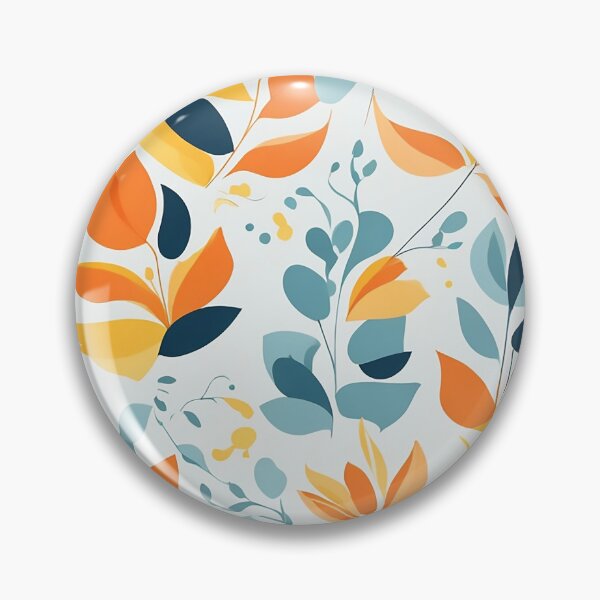 Item preview, Minimalist Nature-Inspired Repeating Pattern Design with Abstract Oil Painting Effect on White Background designed and sold by CharmingChic.
