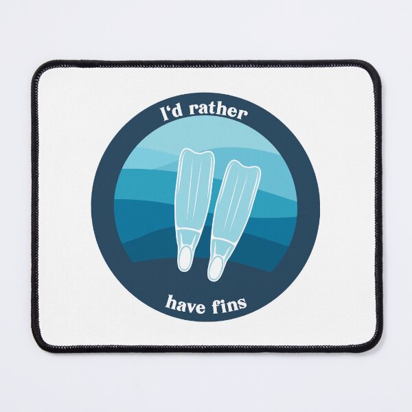 Item preview, I'd rather have fins - diver designed and sold by mermaidmegan.