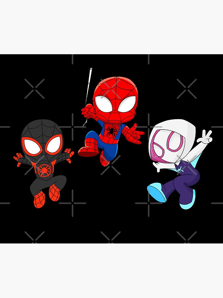 Spidey amazing friends, spiders babies, spider ghost, cute baby spidey  girl, cartoon spidey, black spidey Sticker for Sale by DariaMiller