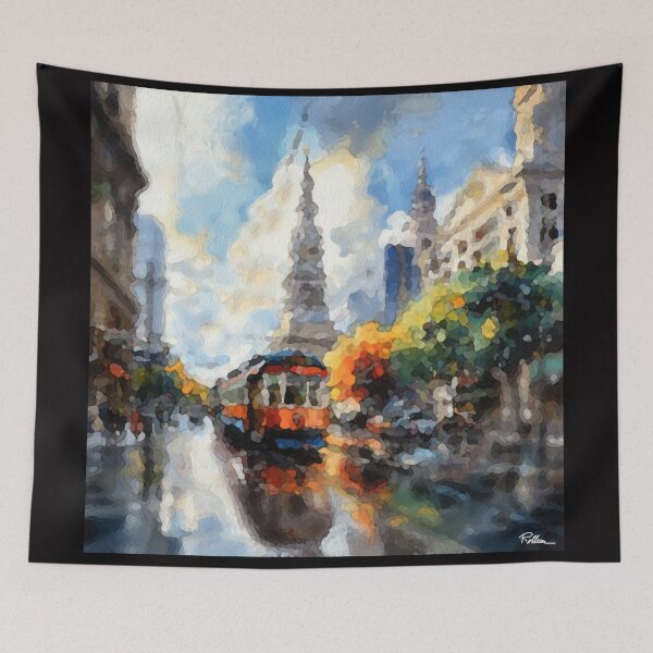 Item preview, CABLE CARS GLIDE ON designed and sold by ArtbyRolleen.