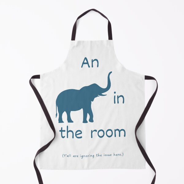 Artikelvorschau, Idiom „Elefant im Raum“ (dunkelblau) entworfen und verkauft von Idioms4u.