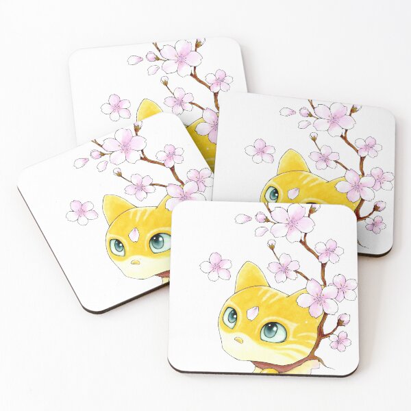 Item preview, cat and cherry blossoms small pattern designed and sold by chidori.