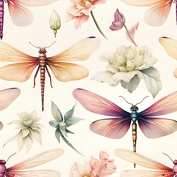 Artwork thumbnail, Dragonfly Pattern 24 by DigitalPatternx