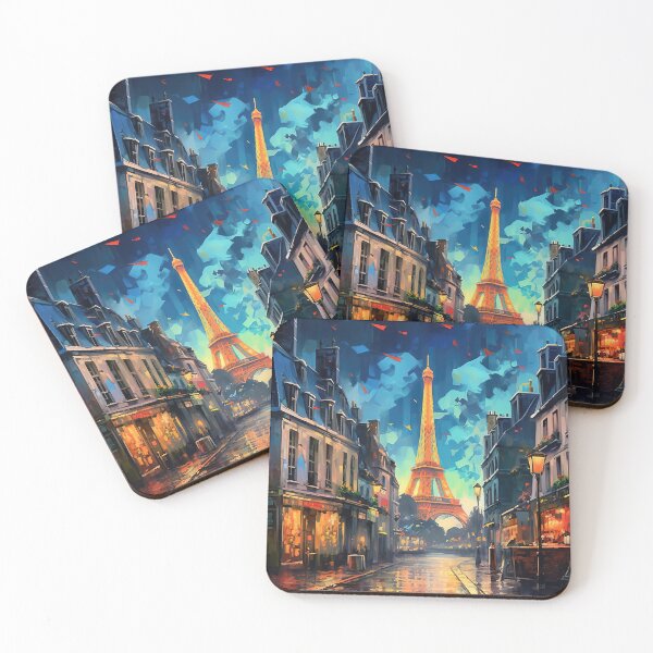 Item preview, Parisian Street, Eiffel Tower: A Captivating Paris Cityscape designed and sold by Lamarcy.