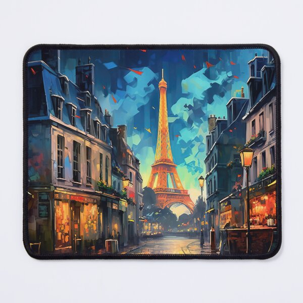 Item preview, Parisian Street, Eiffel Tower: A Captivating Paris Cityscape designed and sold by Lamarcy.