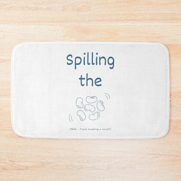 Item preview, Spilling the beans idiom (dark blue) designed and sold by Idioms4u.