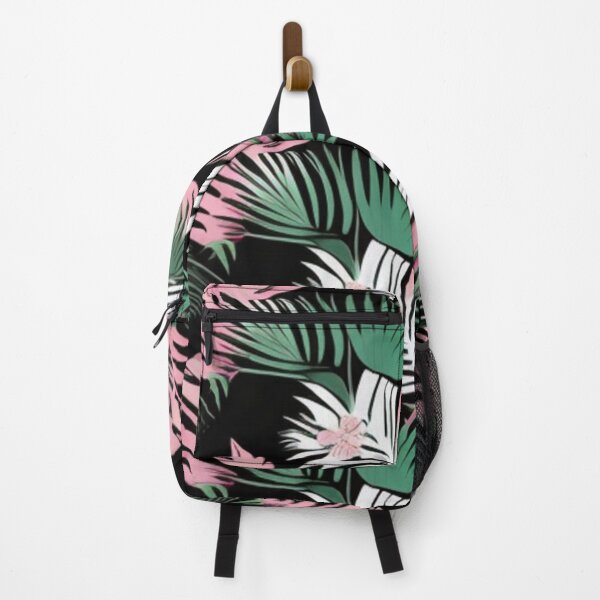 Item preview, Tropical leaves in pink, green, white designed and sold by Roxburylane.