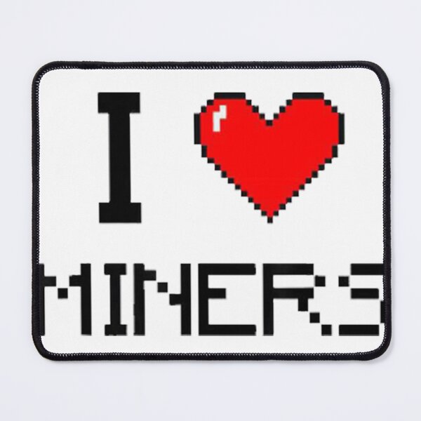 Item preview, I Love Miners Minecraft Vintage designed and sold by Carladelila.