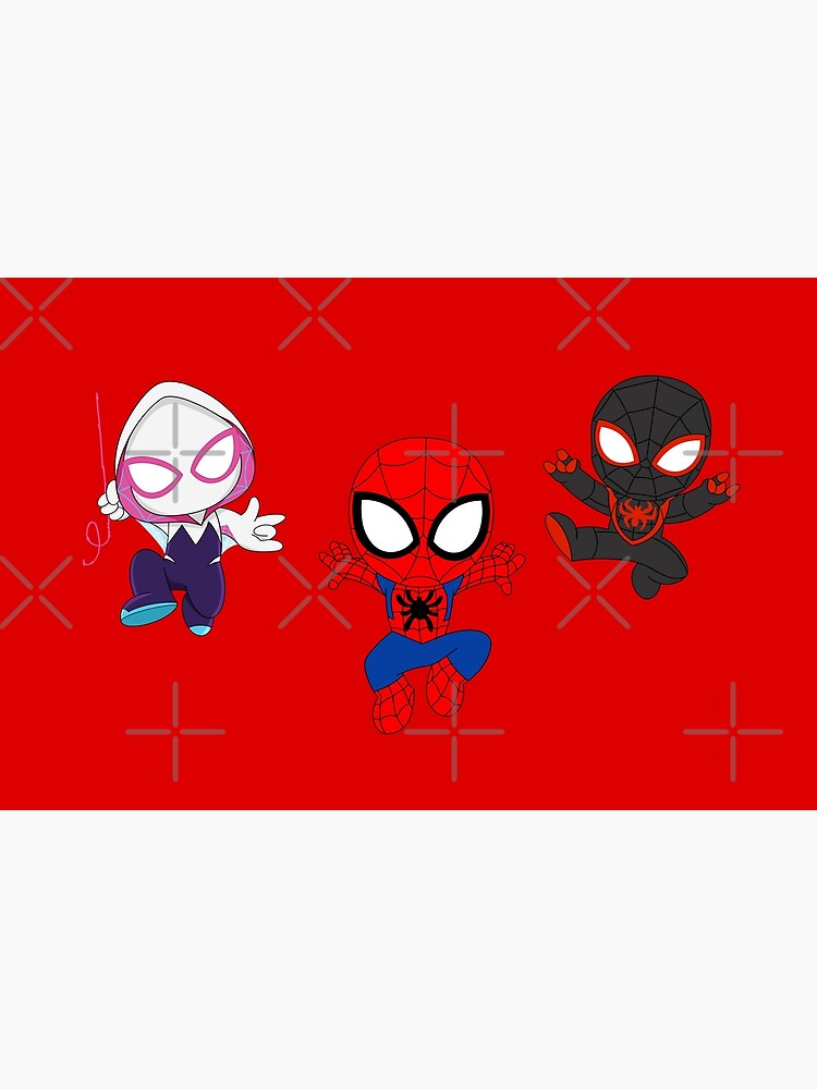Thumbnail 4 of 4, Zipper Pouch, Amazing friends, baby spiders ghost, cute baby spidey girl, cartoon spidey, black spidey designed and sold by DariaMiller.