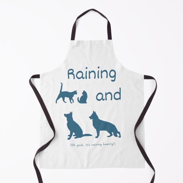Item preview, Raining cats and dogs idiom (dark blue) designed and sold by Idioms4u.