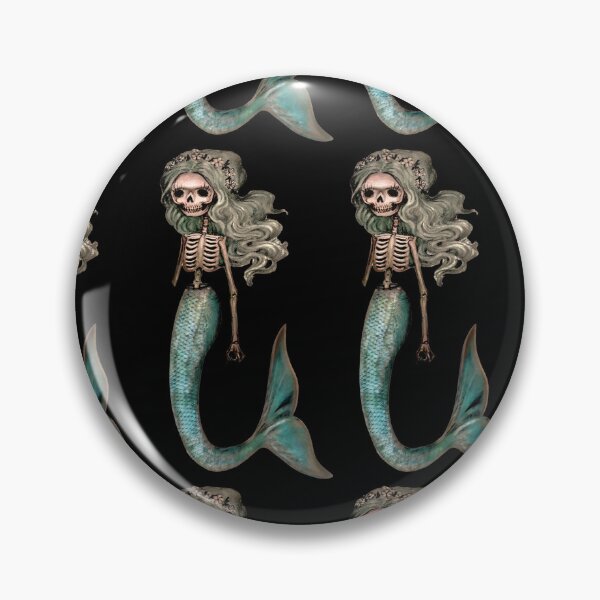 Item preview, Skeleton mermaid designed and sold by BURPdesigns.