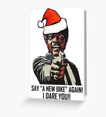 Samuel Jackson sagt wieder ein neues Fahrrad Grußkarte