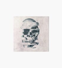 Glitch Skull Mono Art Board