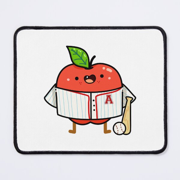 Item preview, Kawaii Apple Baseball Player designed and sold by kawaiilife.
