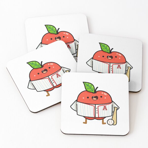 Item preview, Kawaii Apple Baseball Player designed and sold by kawaiilife.