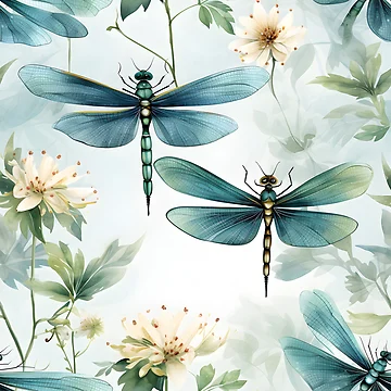 Artwork thumbnail, Dragonfly Pattern 25 by DigitalPatternx