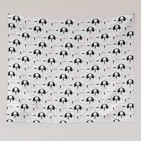 Item preview, First Aid For Choking -Nietzsche - Repeating Pattern (white) designed and sold by jholbo.