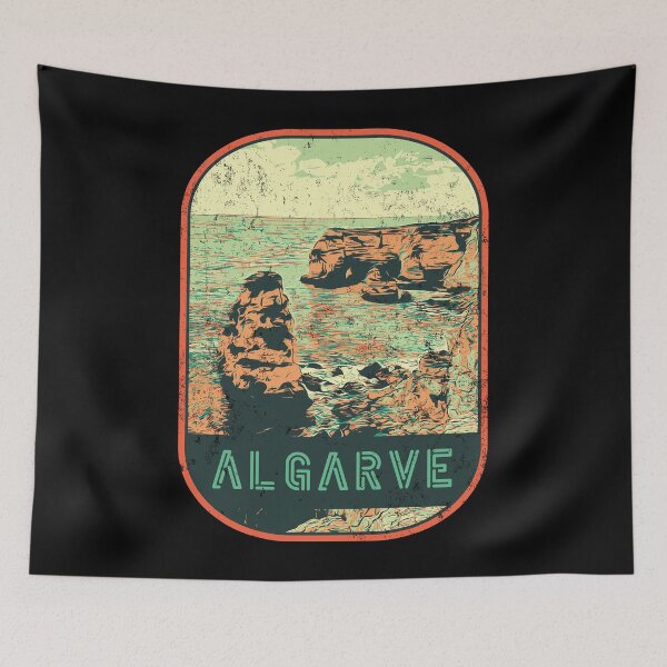 Item preview, Marinha Beach Algarve Portugal | Captivating Coastal Illustration designed and sold by Lemomo-artworks.