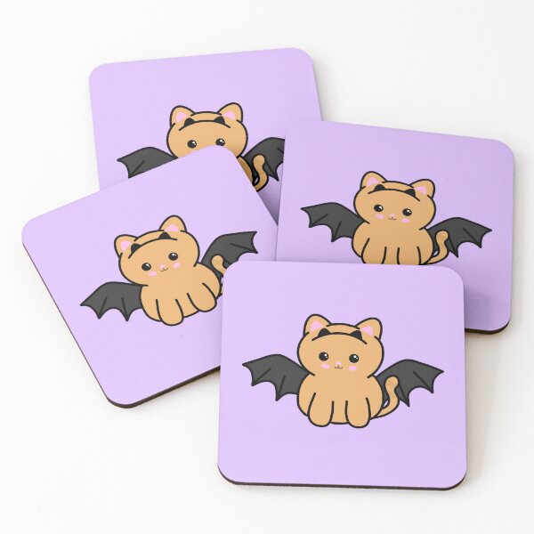 Item preview, orange cat in bat costume designed and sold by taytaydesigns.