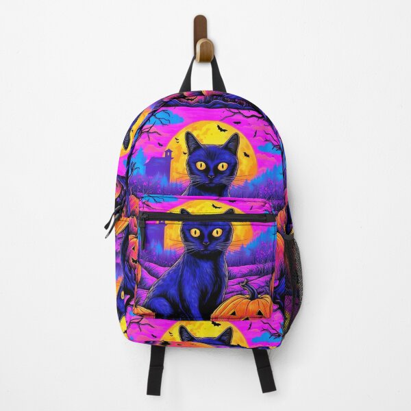 Item preview, Blackcat in graveyard, Halloween designed and sold by Lynnchabot.