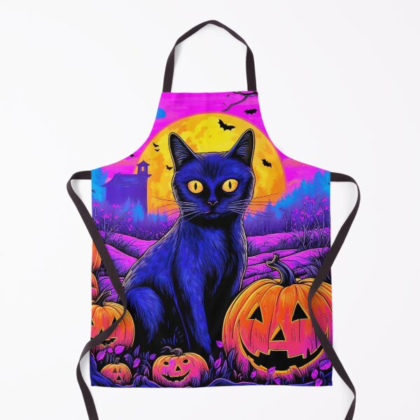 Item preview, Blackcat in graveyard, Halloween designed and sold by Lynnchabot.