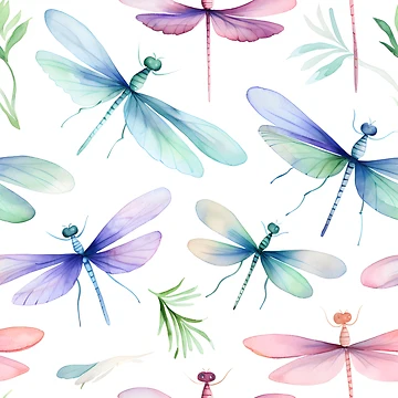 Artwork thumbnail, Dragonfly Pattern 27 by DigitalPatternx