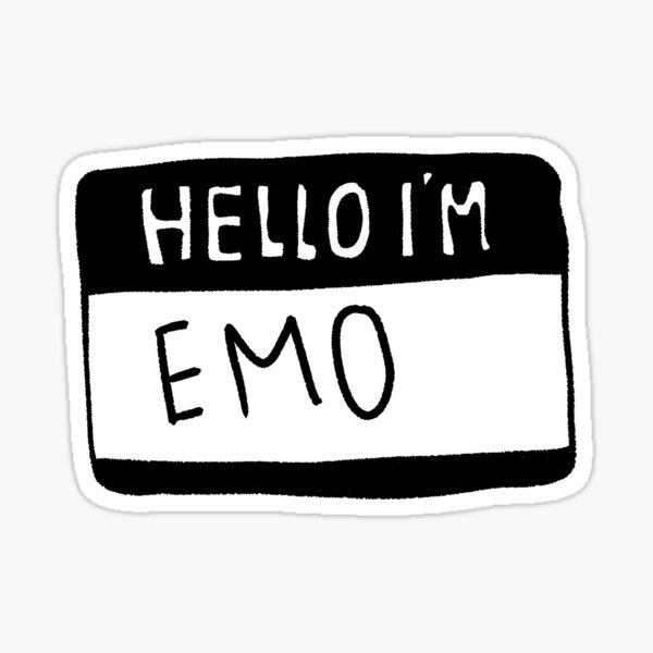 go away im emo meme sticker Sticker for Sale by ellmoswrld