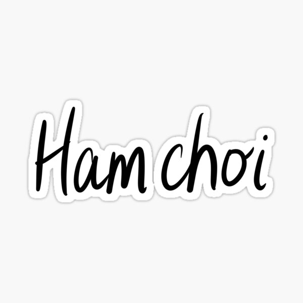 Item preview, Vietnamese Ham Choi single line designed and sold by moodcarton.