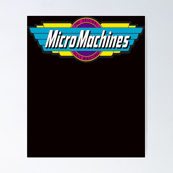 Micro Machines Retro Logo Sticker for Sale by Stebop Designs