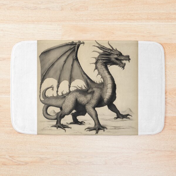 Item preview, Medieval illustration dragon designed and sold by Ody2000.