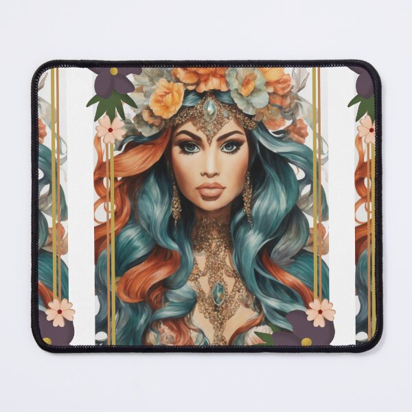 Item preview, Framed Flowered Ondine designed and sold by SirenasWorld.